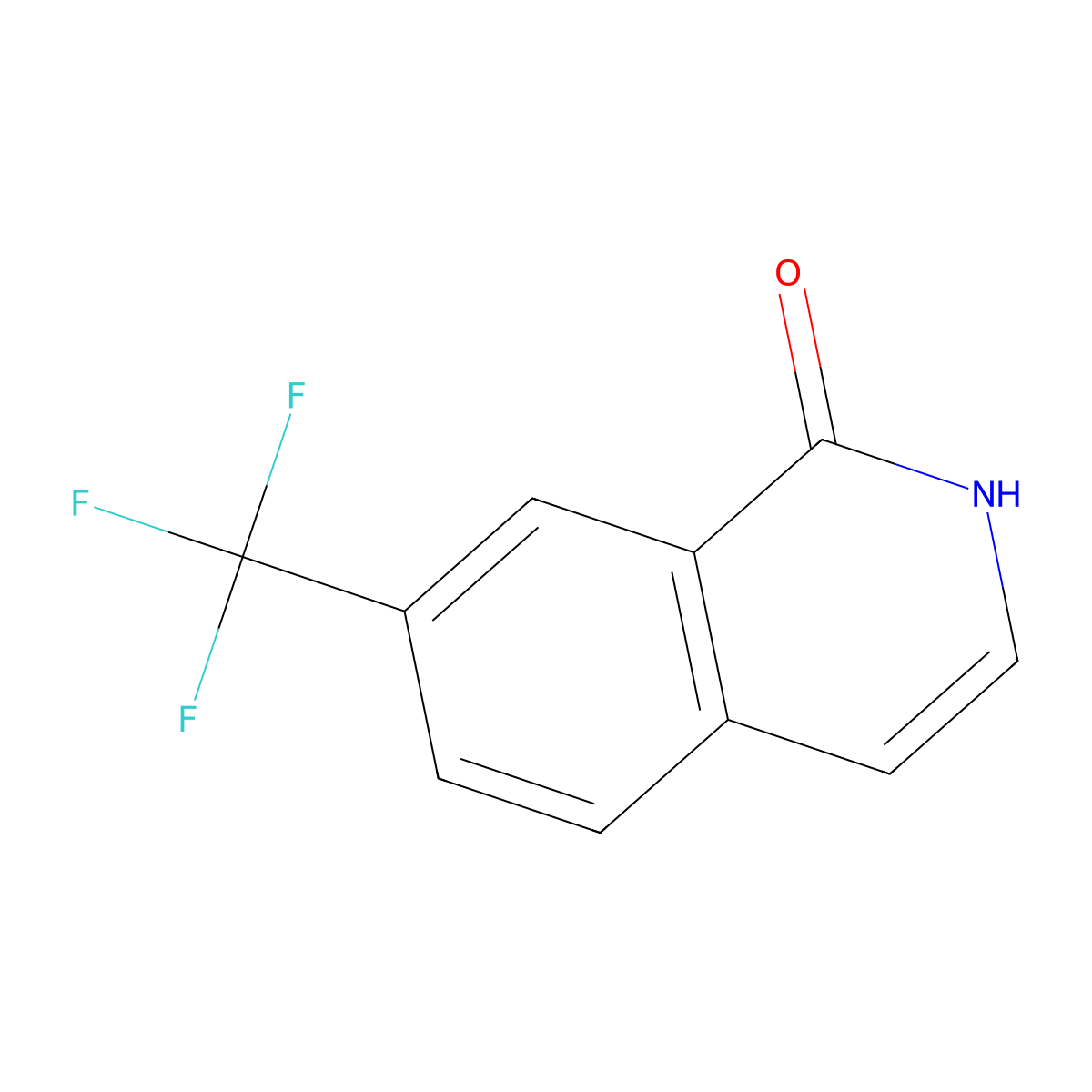 7-(trifluoromethyl)isoquinolin-1(2H)-one molecular structure, CAS 410086-28-1
