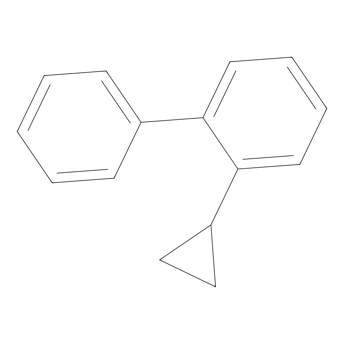 2-Cyclopropylbiphenyl molecular structure, CAS 41009-62-5