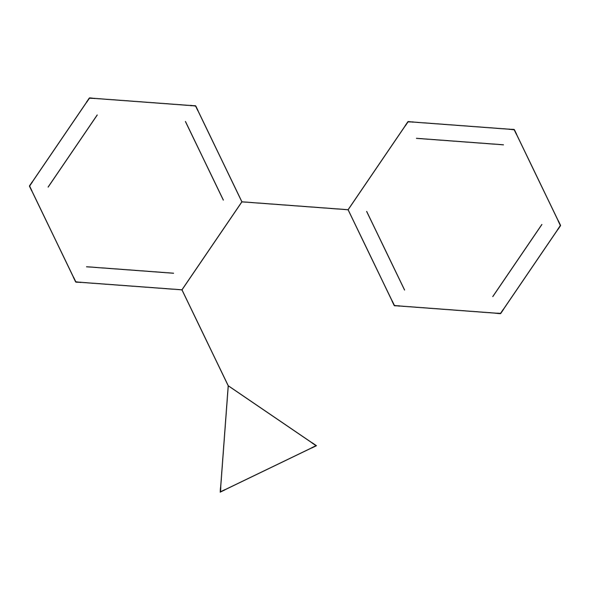 2-Cyclopropylbiphenyl molecular structure, CAS 41009-62-5