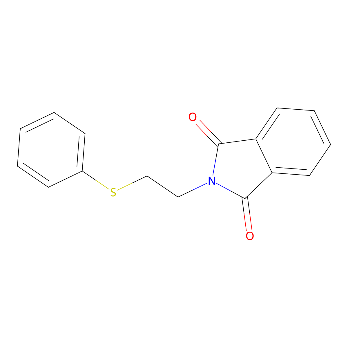 2-[2-(phenylthio)ethyl]-1H-isoindole-1,3(2H)-dione molecular structure, CAS 41010-04-2