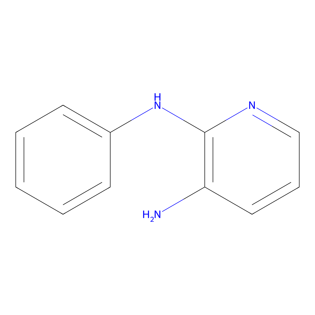 2-N-phenylpyridine-2,3-diamine molecular structure, CAS 41010-49-5