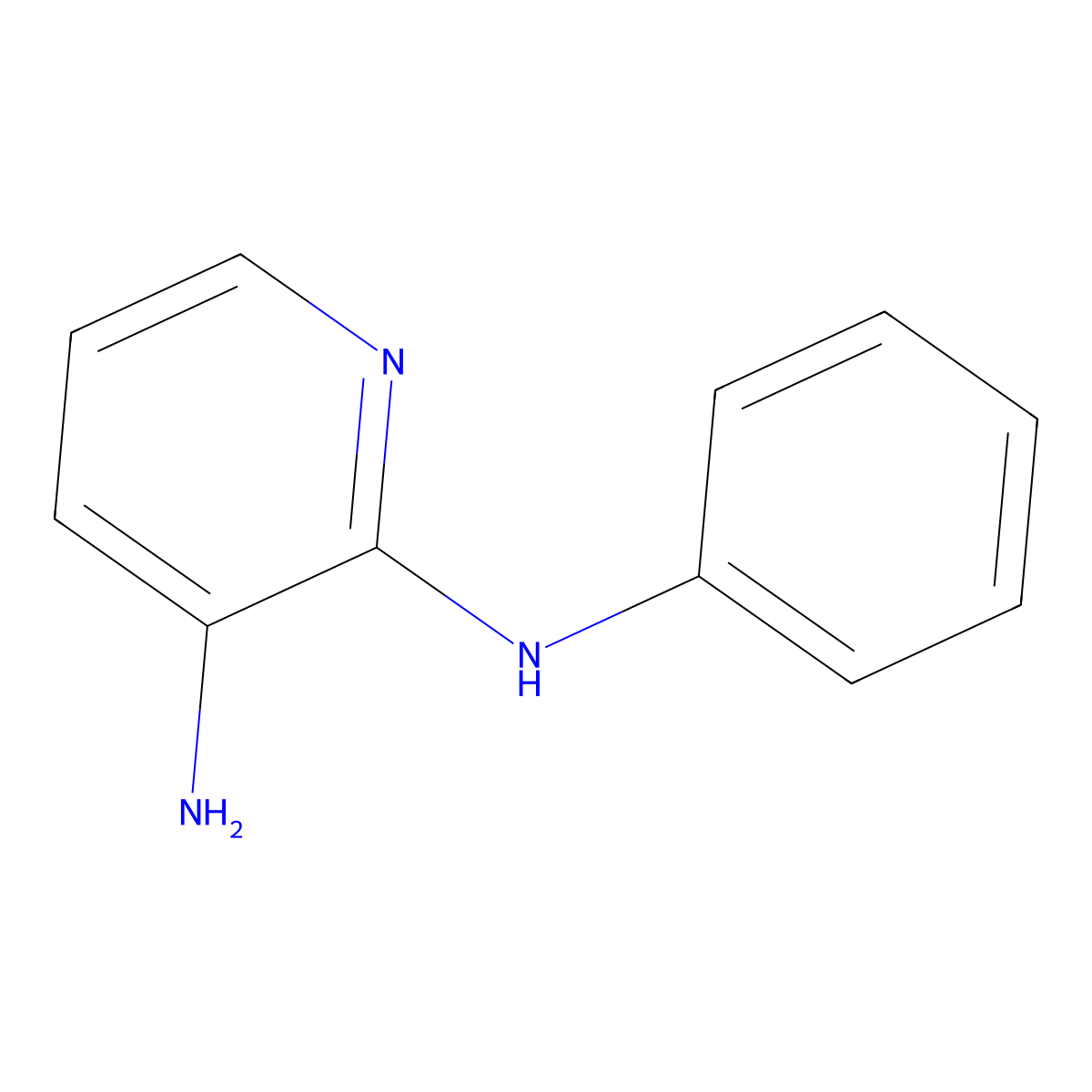 2-N-phenylpyridine-2,3-diamine molecular structure, CAS 41010-49-5