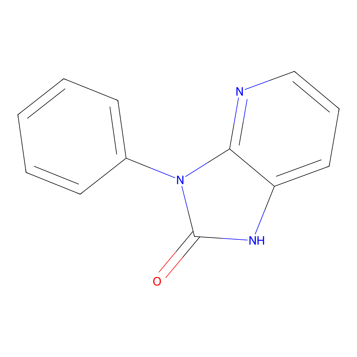 3-Phenyl-1H-imidazo[4,5-b]pyridin-2(3H)-one molecular structure, CAS 41010-50-8