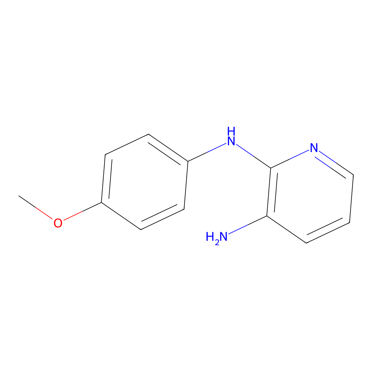 N~2~-(4-Methoxyphenyl)pyridine-2,3-diamine molecular structure, CAS 41010-68-8
