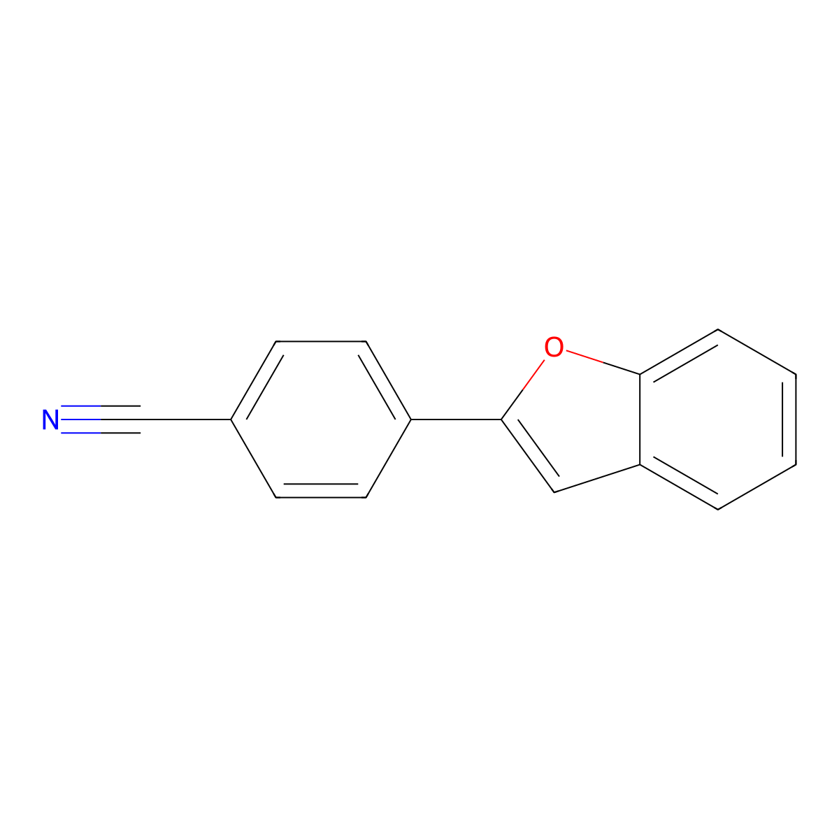 4-(1-Benzofuran-2-YL)benzonitrile molecular structure, CAS 41013-94-9