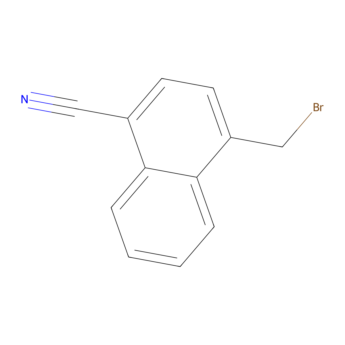 4-(Bromomethyl)naphthalene-1-carbonitrile molecular structure, CAS 41014-20-4