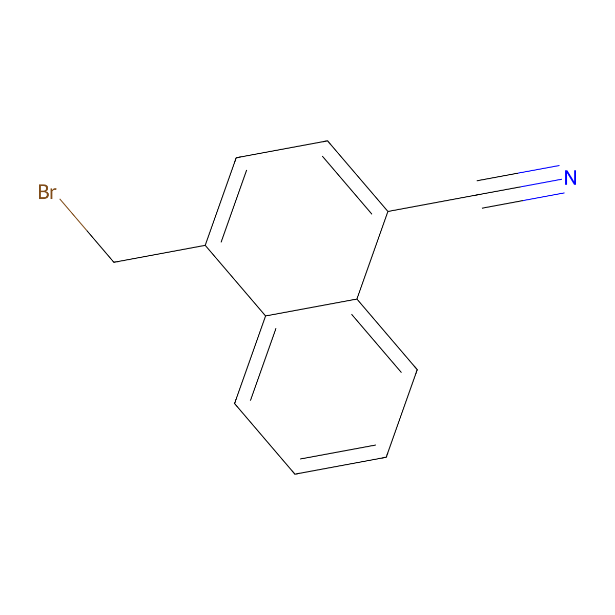 4-(Bromomethyl)naphthalene-1-carbonitrile molecular structure, CAS 41014-20-4