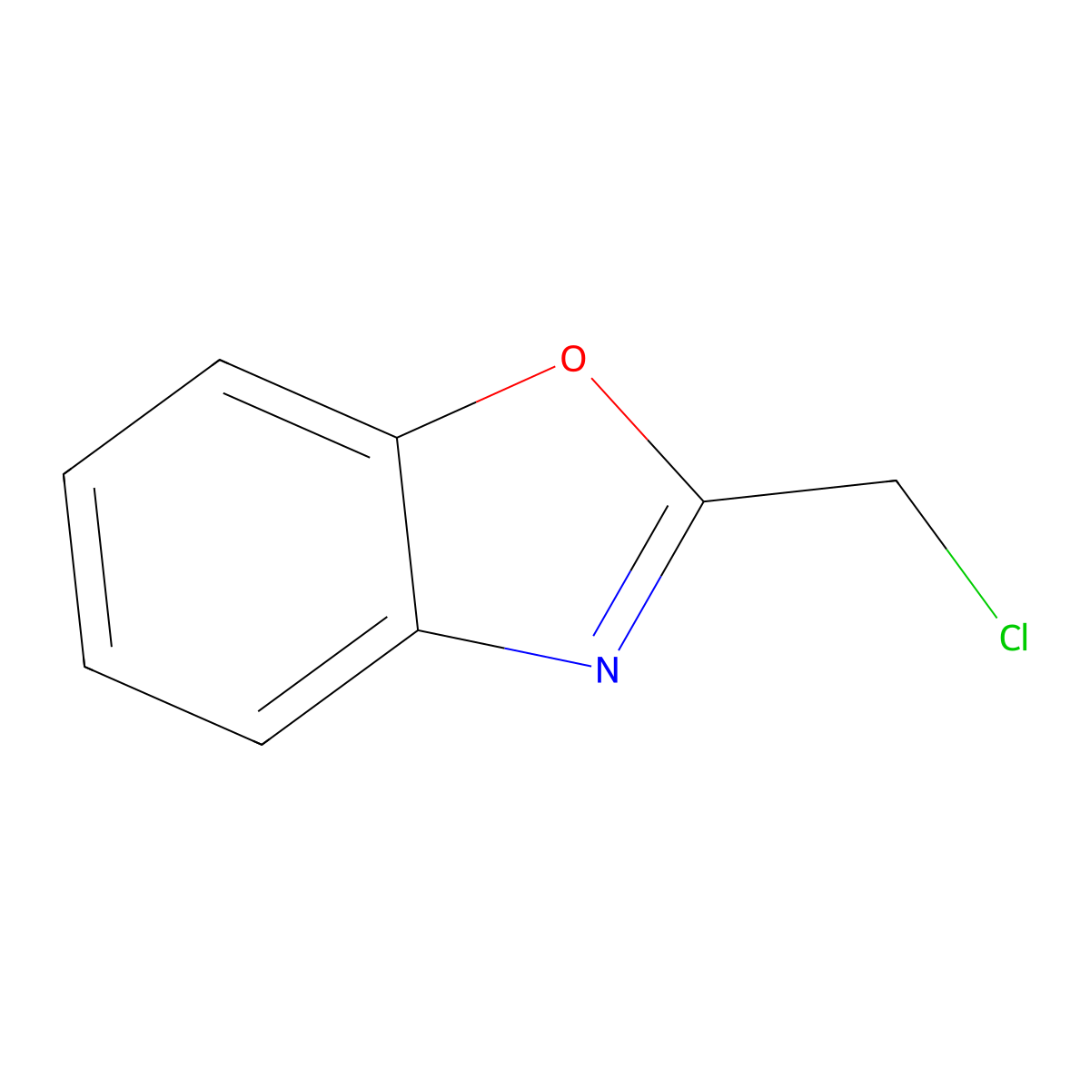 2-(Chloromethyl)-1,3-benzoxazole molecular structure, CAS 41014-43-1