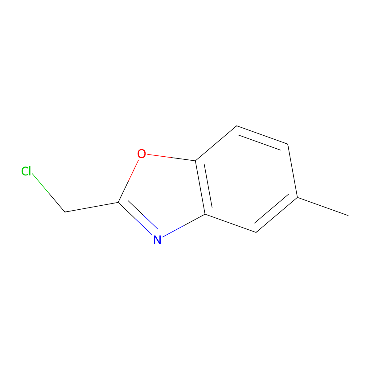 2-(Chloromethyl)-5-methyl-1,3-benzoxazole molecular structure, CAS 41014-44-2