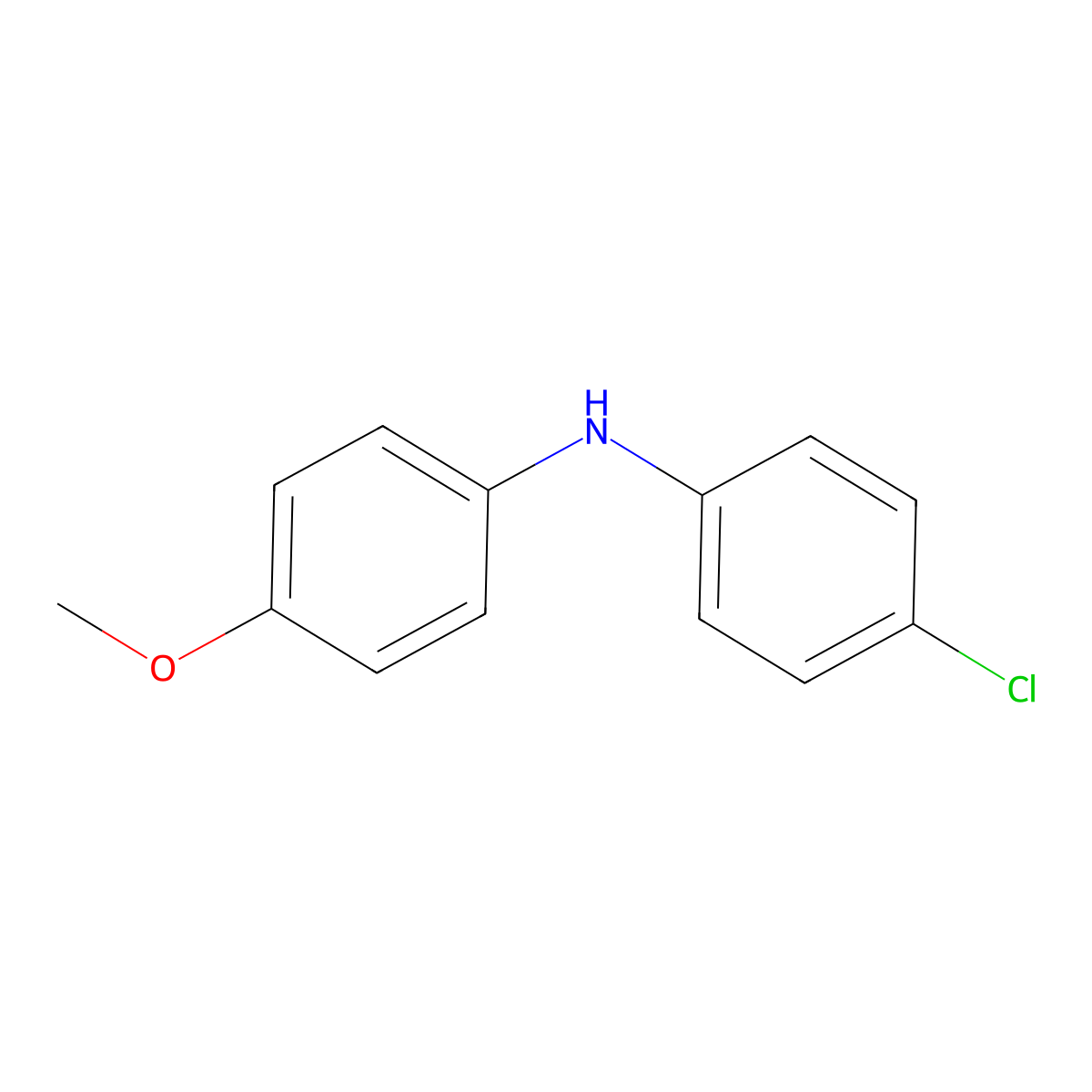 4-Chloro-N-(4-methoxyphenyl)aniline molecular structure, CAS 41018-73-9