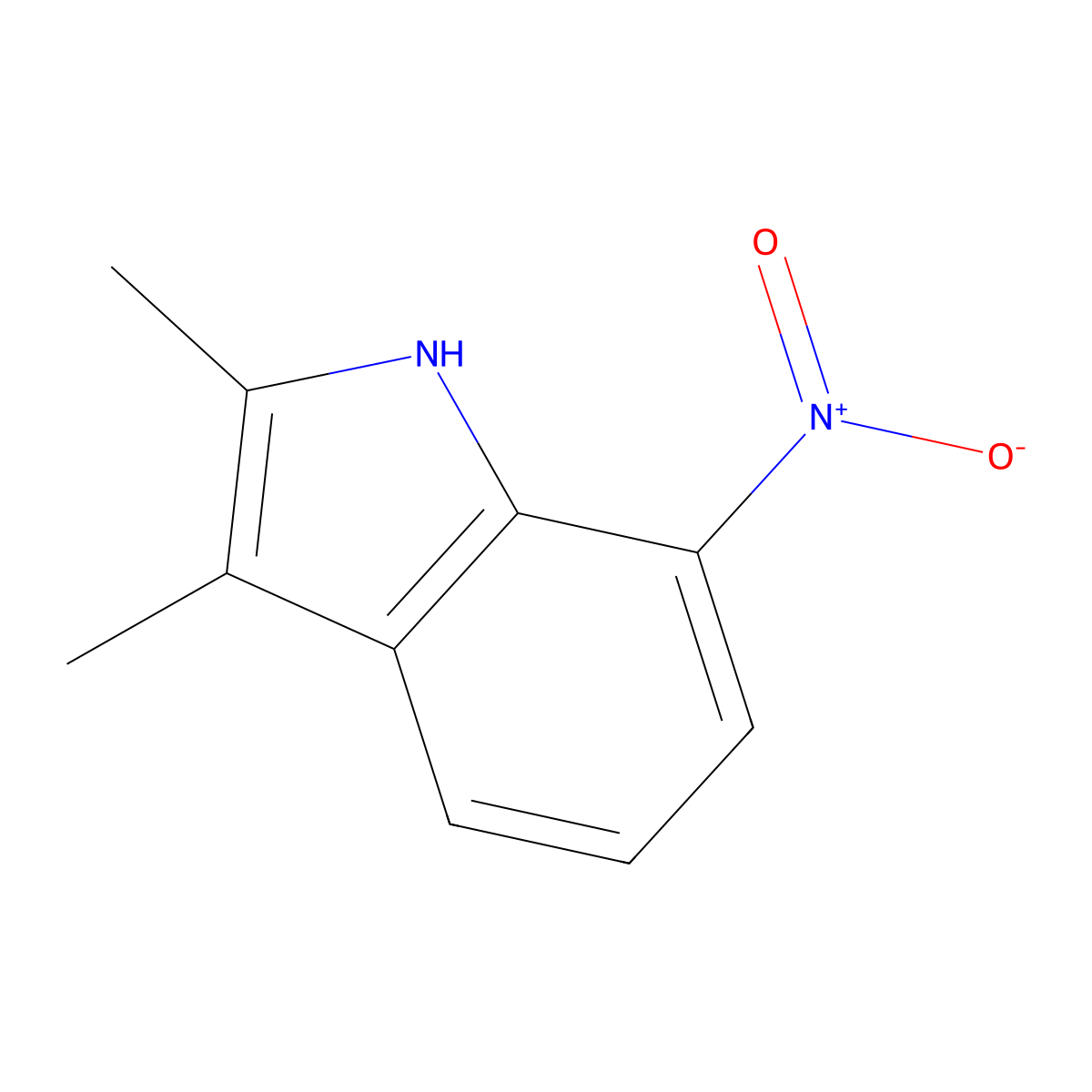 2,3-Dimethyl-7-nitro-1H-indole molecular structure, CAS 41018-86-4