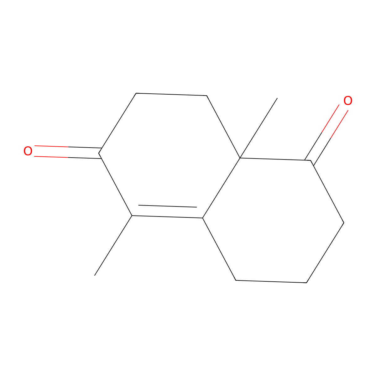 5,8a-Dimethyl-3,4,8,8a-tetrahydro-1,6-(2h,7h)-naphthalenedione molecular structure, CAS 41019-71-0