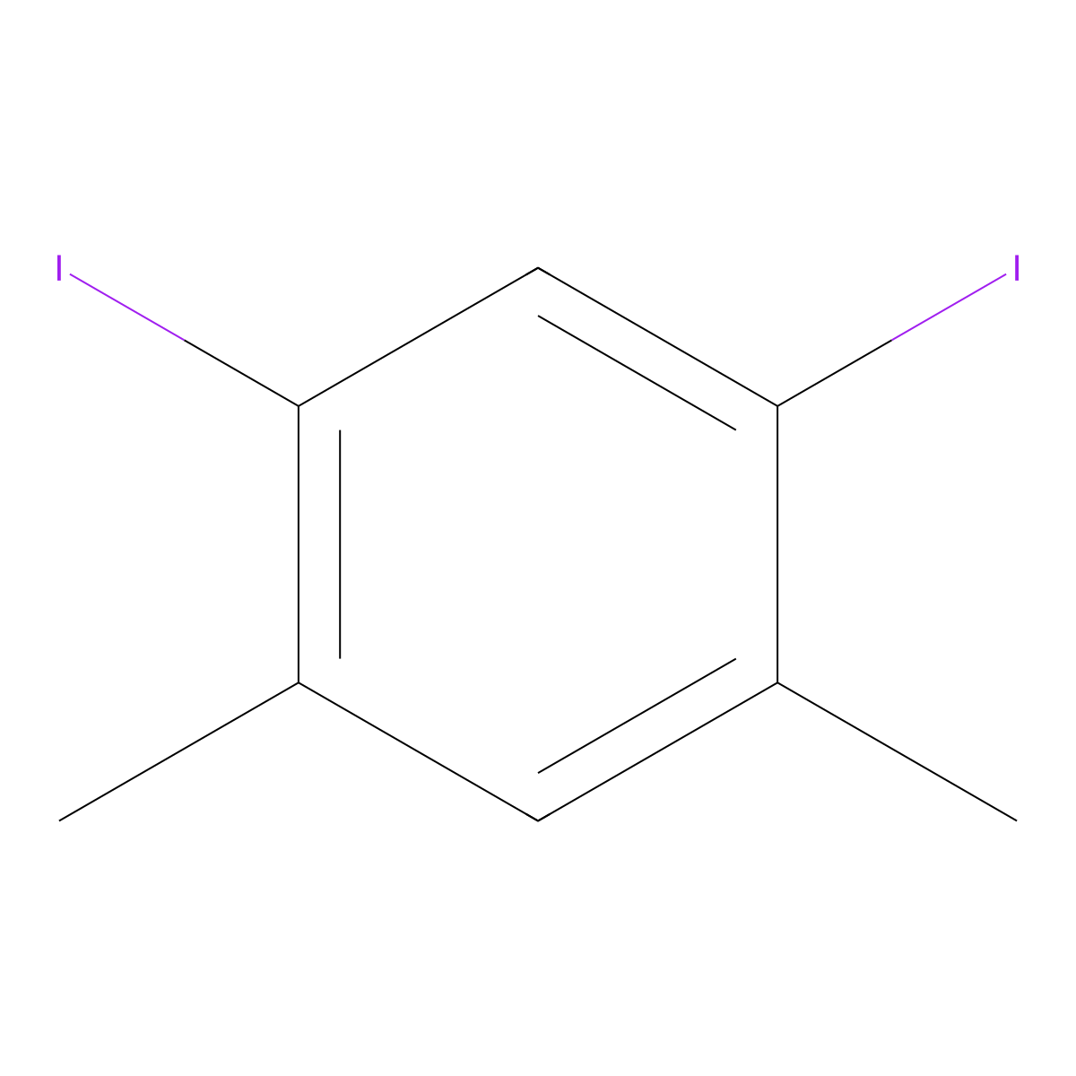 1,5-Diiodo-2,4-dimethylbenzene molecular structure, CAS 4102-50-5
