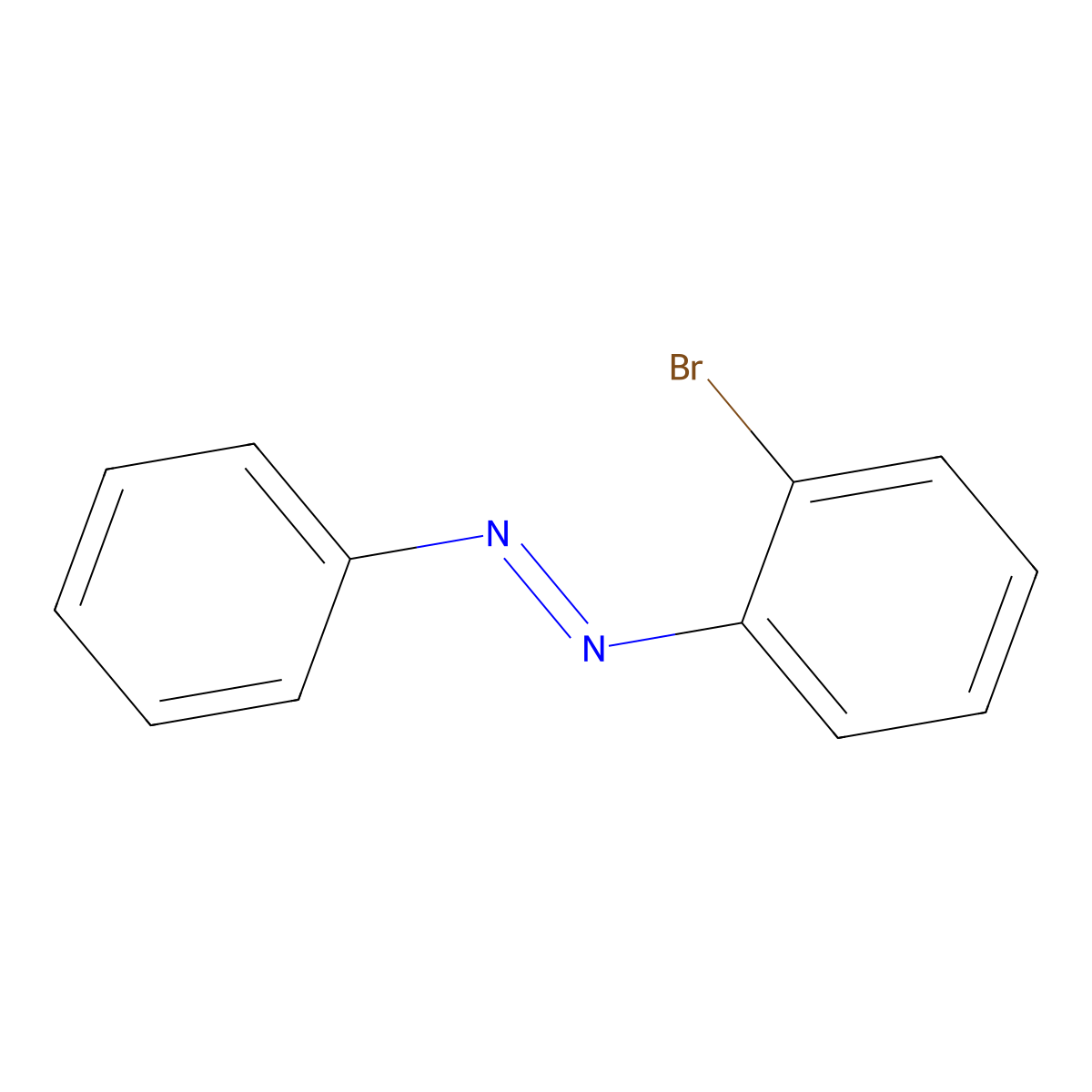 1-(2-Bromophenyl)-2-phenyldiazene molecular structure, CAS 4103-29-1
