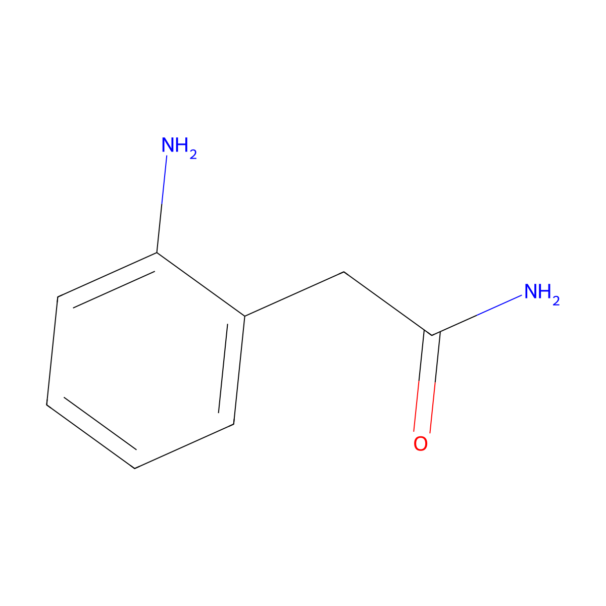 2-(2-Aminophenyl)acetamide molecular structure, CAS 4103-60-0