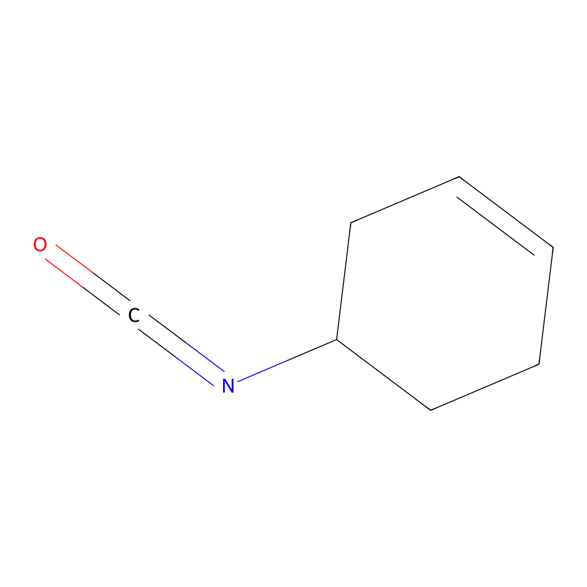 4-Isocyanatocyclohex-1-ene molecular structure, CAS 4103-88-2