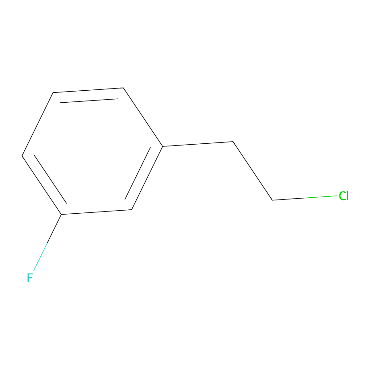 1-(2-Chloroethyl)-3-fluorobenzene molecular structure, CAS 41037-51-8