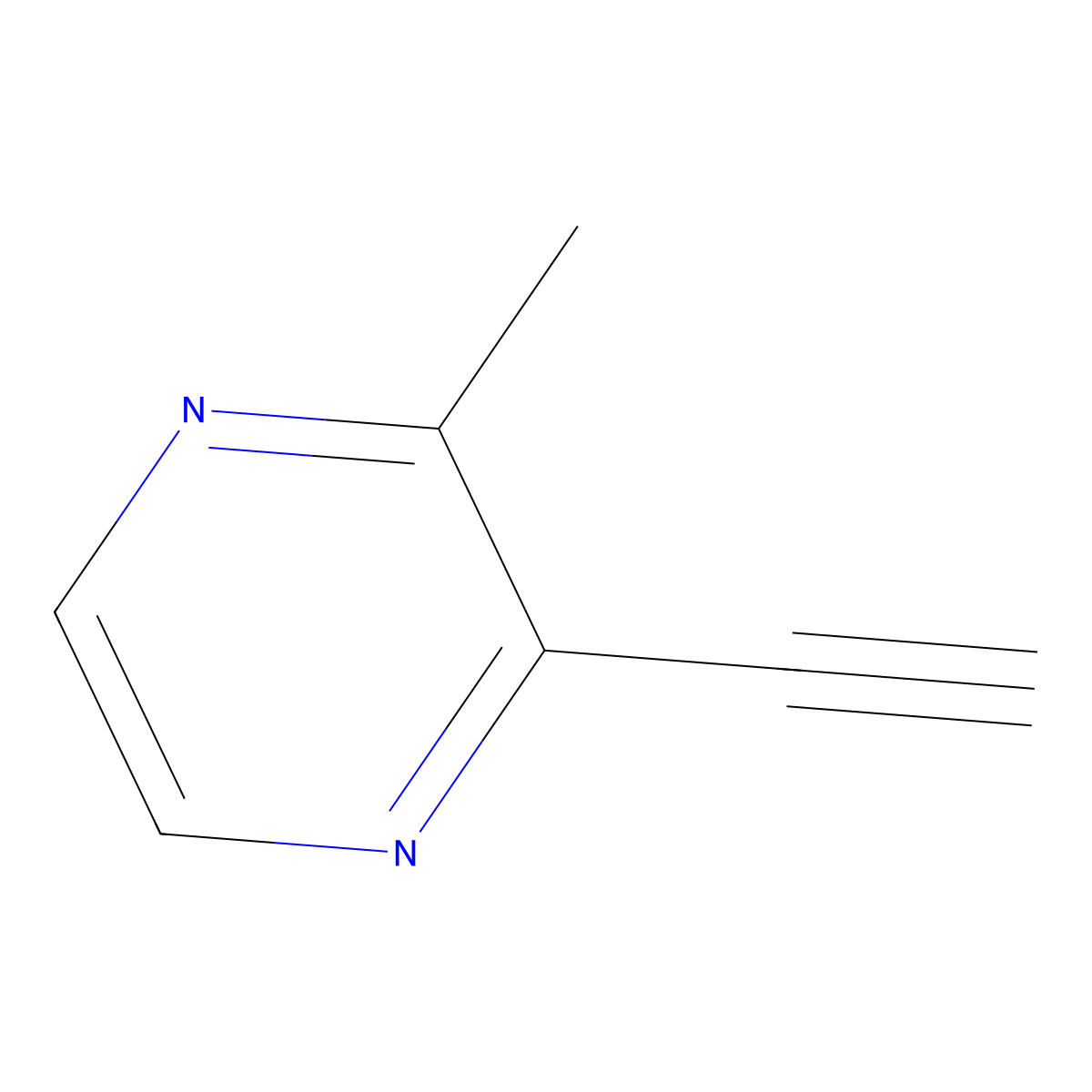2-Ethynyl-3-methylpyrazine molecular structure, CAS 41039-83-2