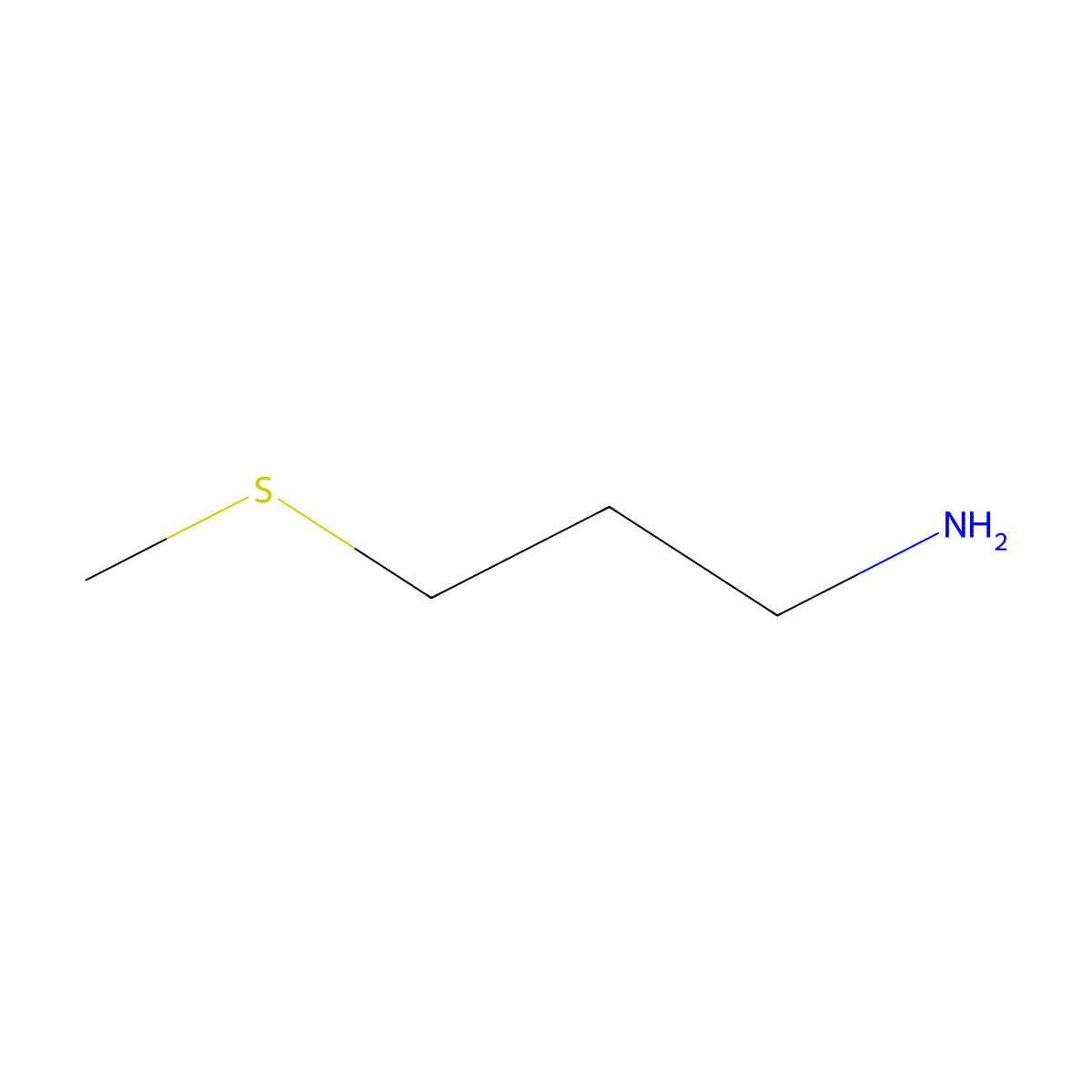 3-(Methylthio)propylamine molecular structure, CAS 4104-45-4