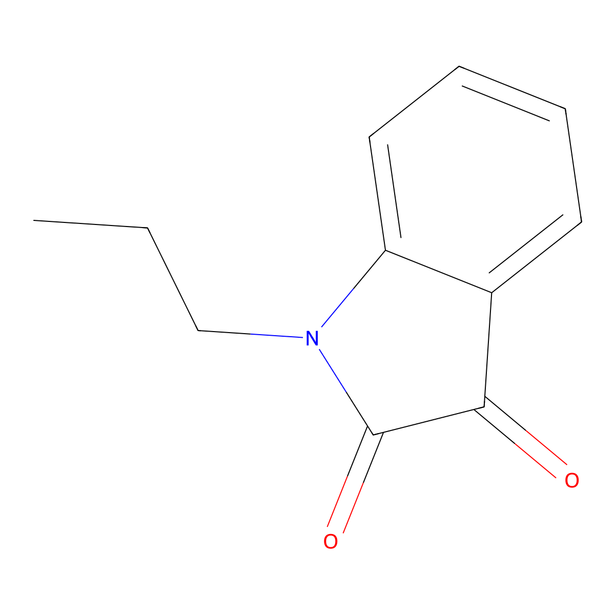 1-propyl-1H-indole-2,3-dione molecular structure, CAS 41042-12-0