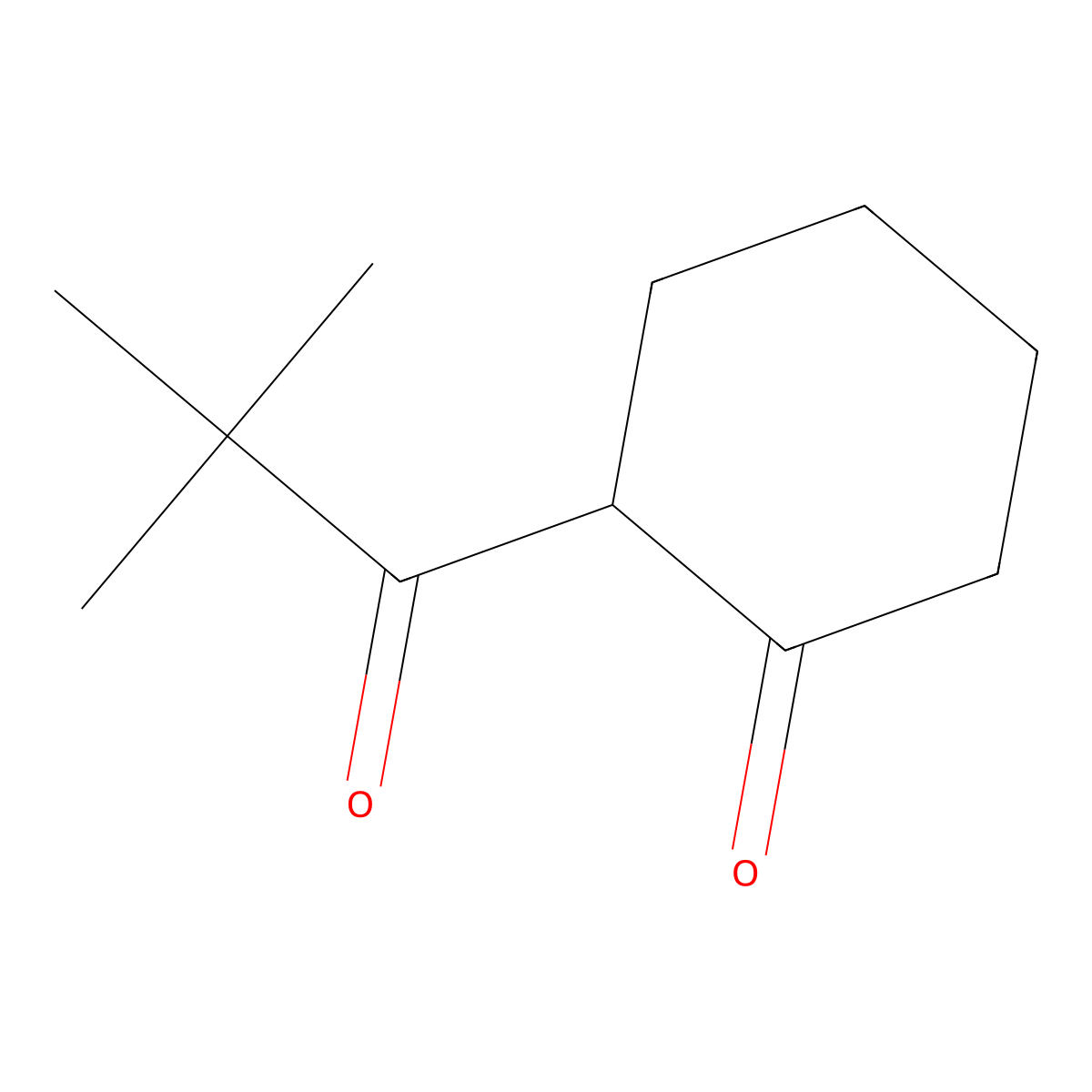 2-(2,2-Dimethylpropanoyl)cyclohexan-1-one molecular structure, CAS 41043-87-2