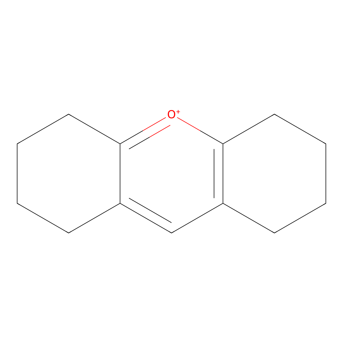 1,2,3,4,5,6,7,8-Octahydroxanthylium molecular structure, CAS 41044-60-4