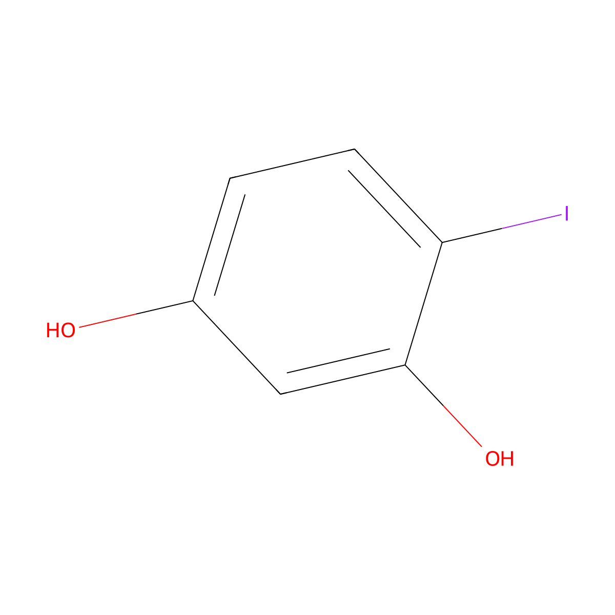 4-Iodoresorcinol molecular structure, CAS 41046-68-8