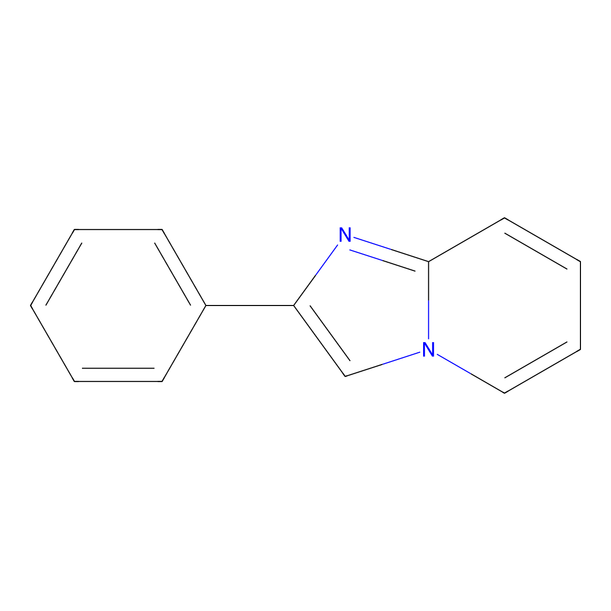 2-Phenylimidazo(1,2-a)pyridine molecular structure, CAS 4105-21-9