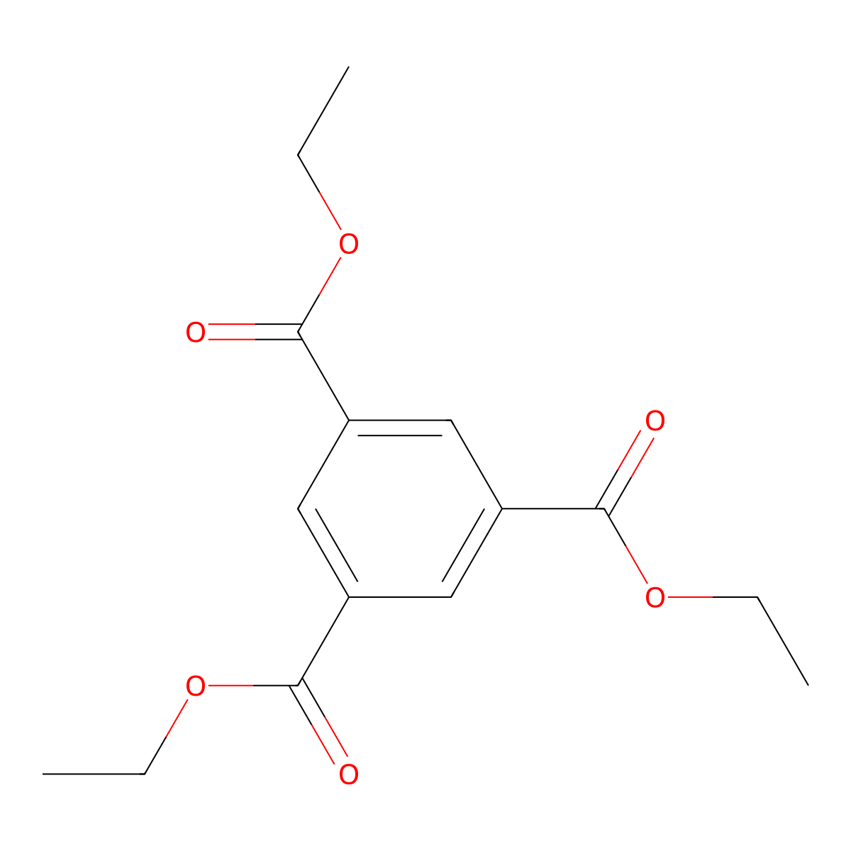 Triethyl benzene-1,3,5-tricarboxylate molecular structure, CAS 4105-92-4