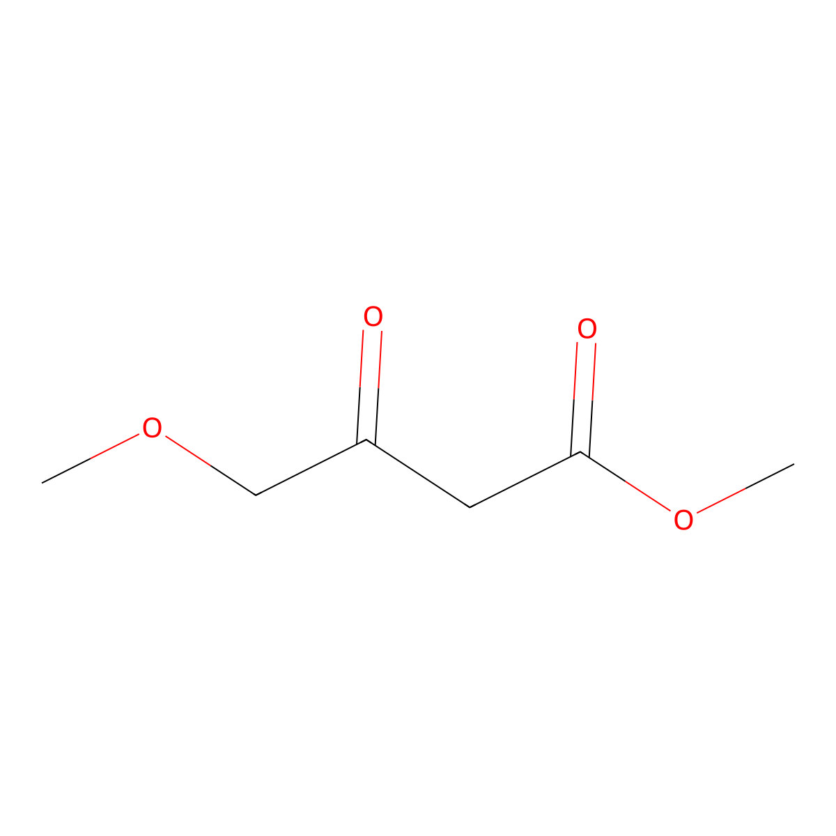 Methyl 4-methoxyacetoacetate molecular structure, CAS 41051-15-4