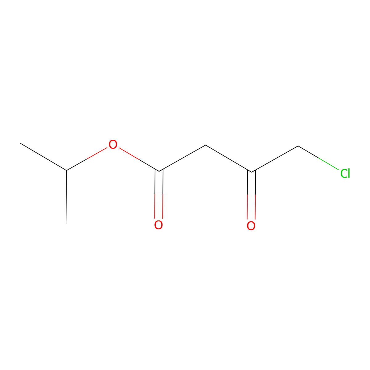 Butanoic acid, 4-chloro-3-oxo-, 1-methylethyl ester molecular structure, CAS 41051-20-1