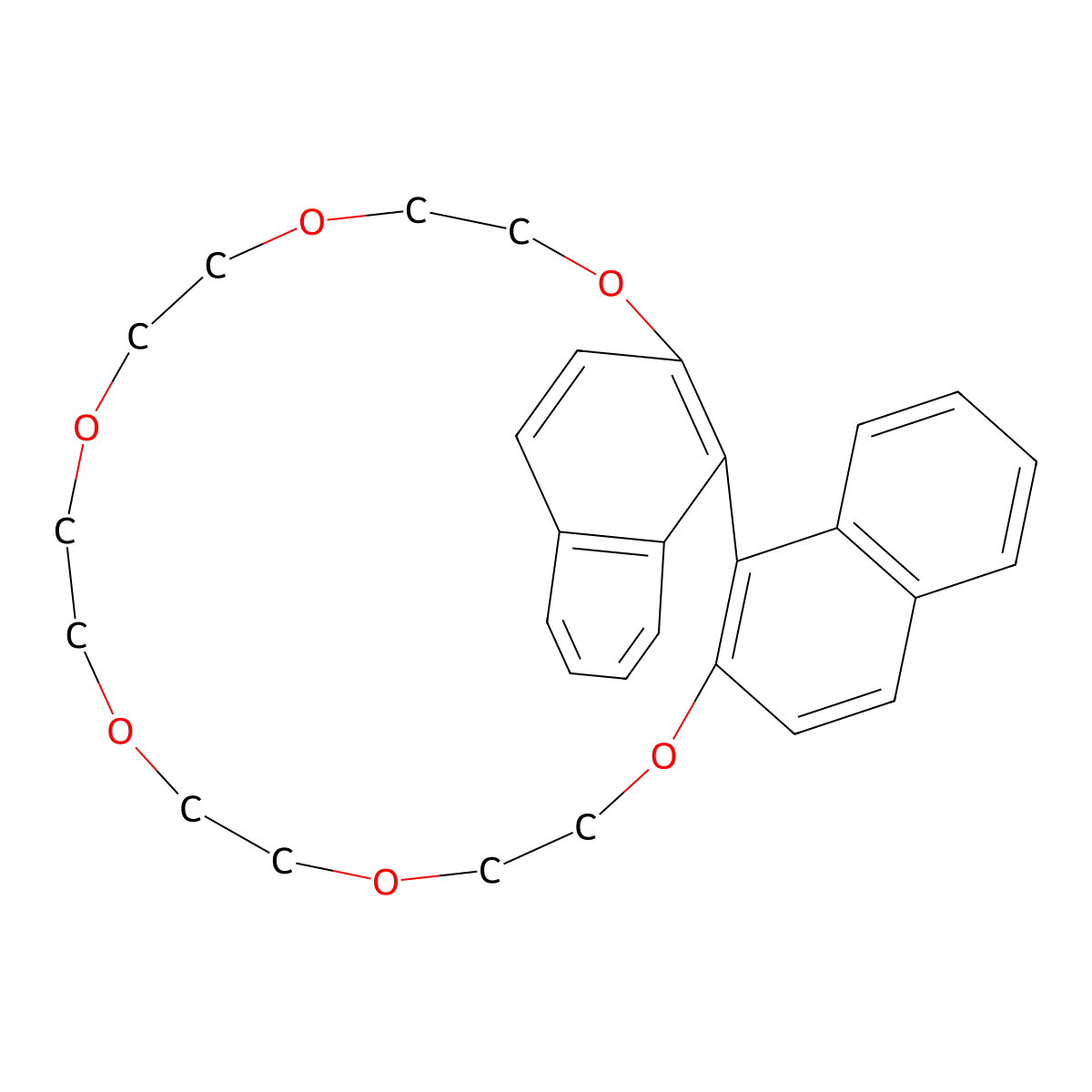 12,13,15,16,18,19,21,22,24,25-Decahydrodinaphtho[2,1-q:1',2'-s][1,4,7,10,13,16]hexaoxacycloicosine molecular structure, CAS 41051-90-5