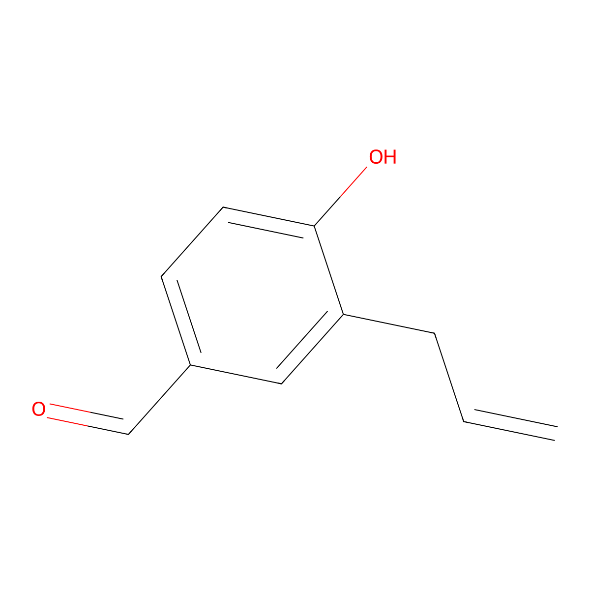 3-Allyl-4-hydroxybenzaldehyde molecular structure, CAS 41052-88-4