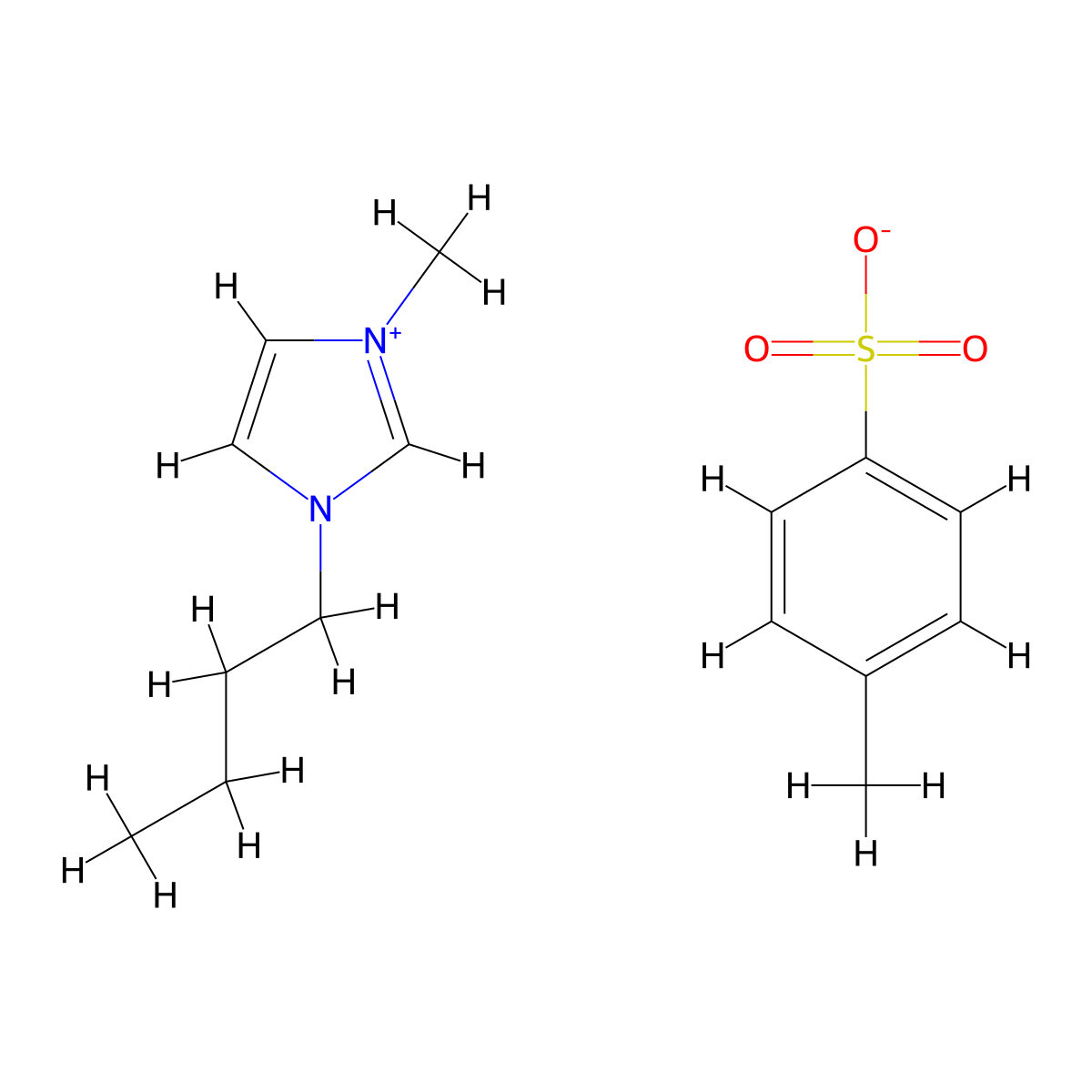 1-Butyl-3-methylimidazolium tosylate molecular structure, CAS 410522-18-8