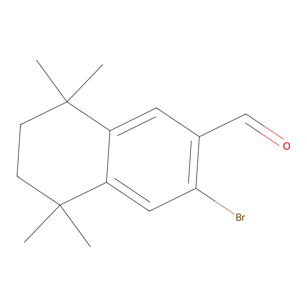 3-Bromo-5,5,8,8-tetramethyl-5,6,7,8-tetrahydronaphthalene-2-carbaldehyde molecular structure, CAS 410528-63-1