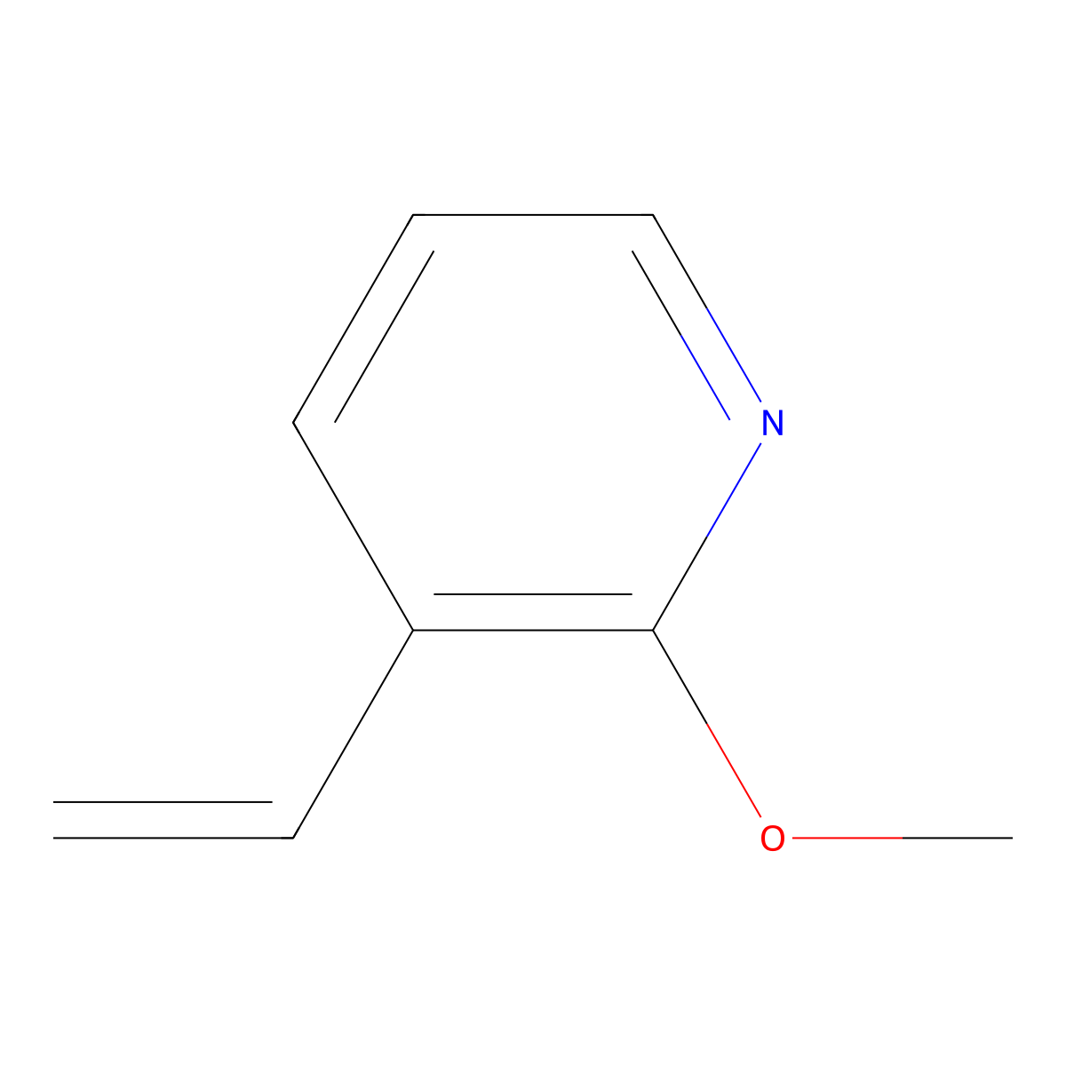 3-Ethenyl-2-methoxypyridine molecular structure, CAS 410540-45-3