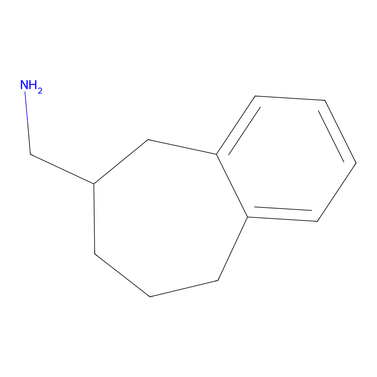 {6,7,8,9-Tetrahydro-5h-benzo[7]annulen-6-yl}methanamine molecular structure, CAS 410543-11-2