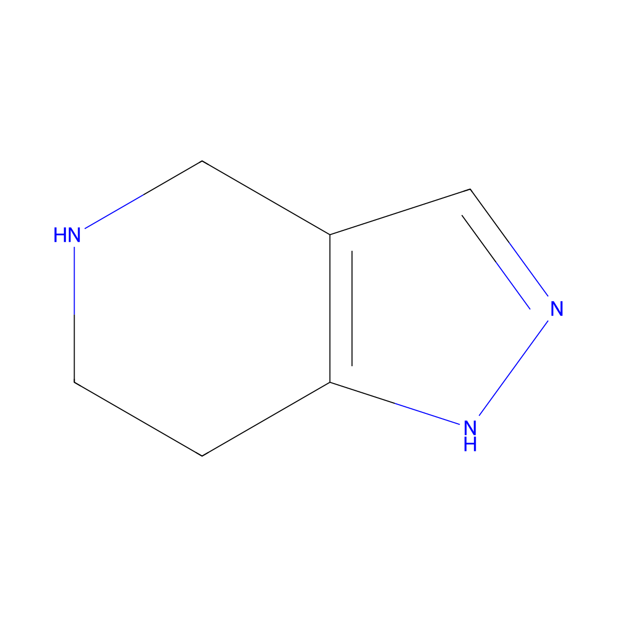 4,5,6,7-tetrahydro-1H-pyrazolo[4,3-c]pyridine molecular structure, CAS 410544-19-3