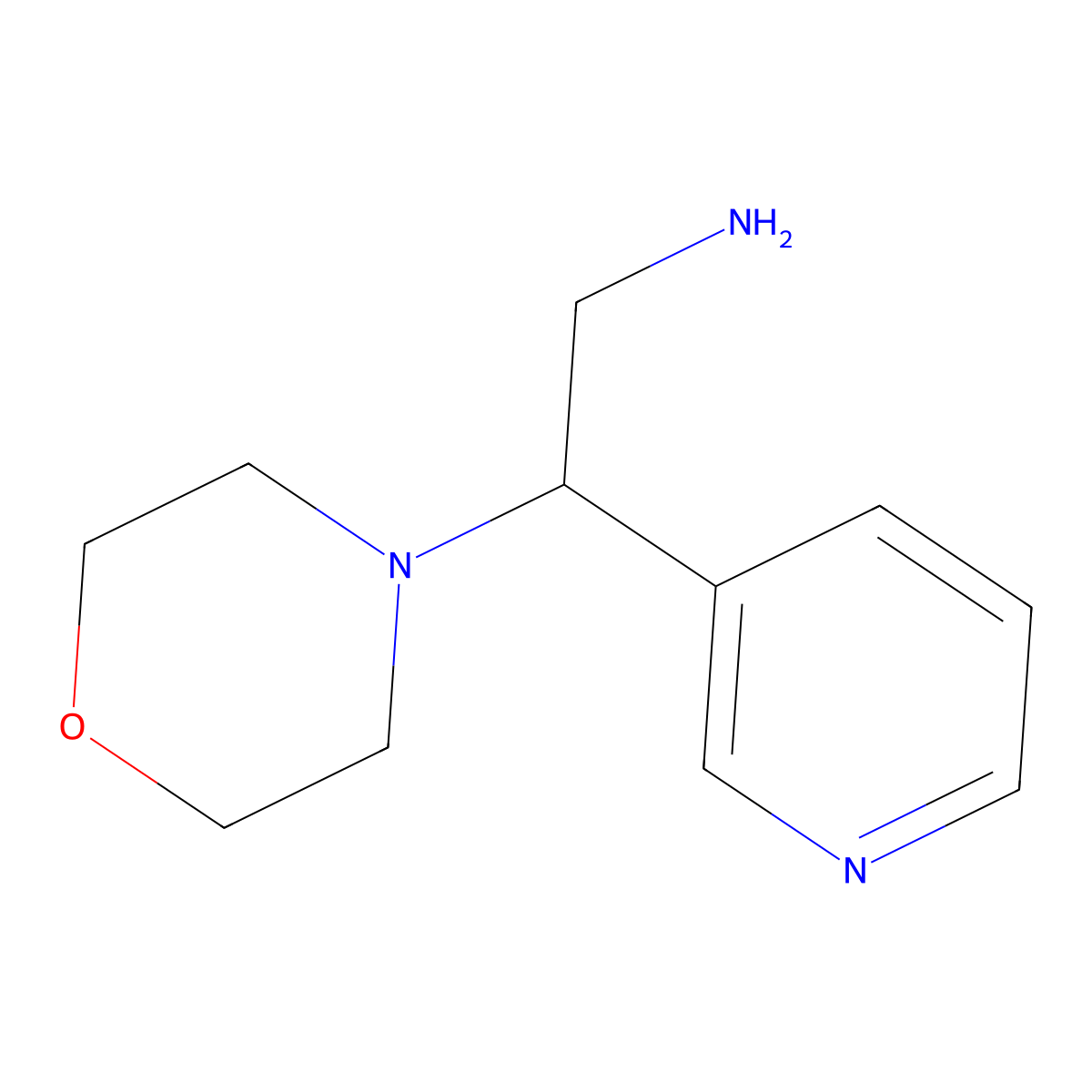 2-(Morpholin-4-yl)-2-(pyrid-3-yl)ethylamine molecular structure, CAS 410544-52-4