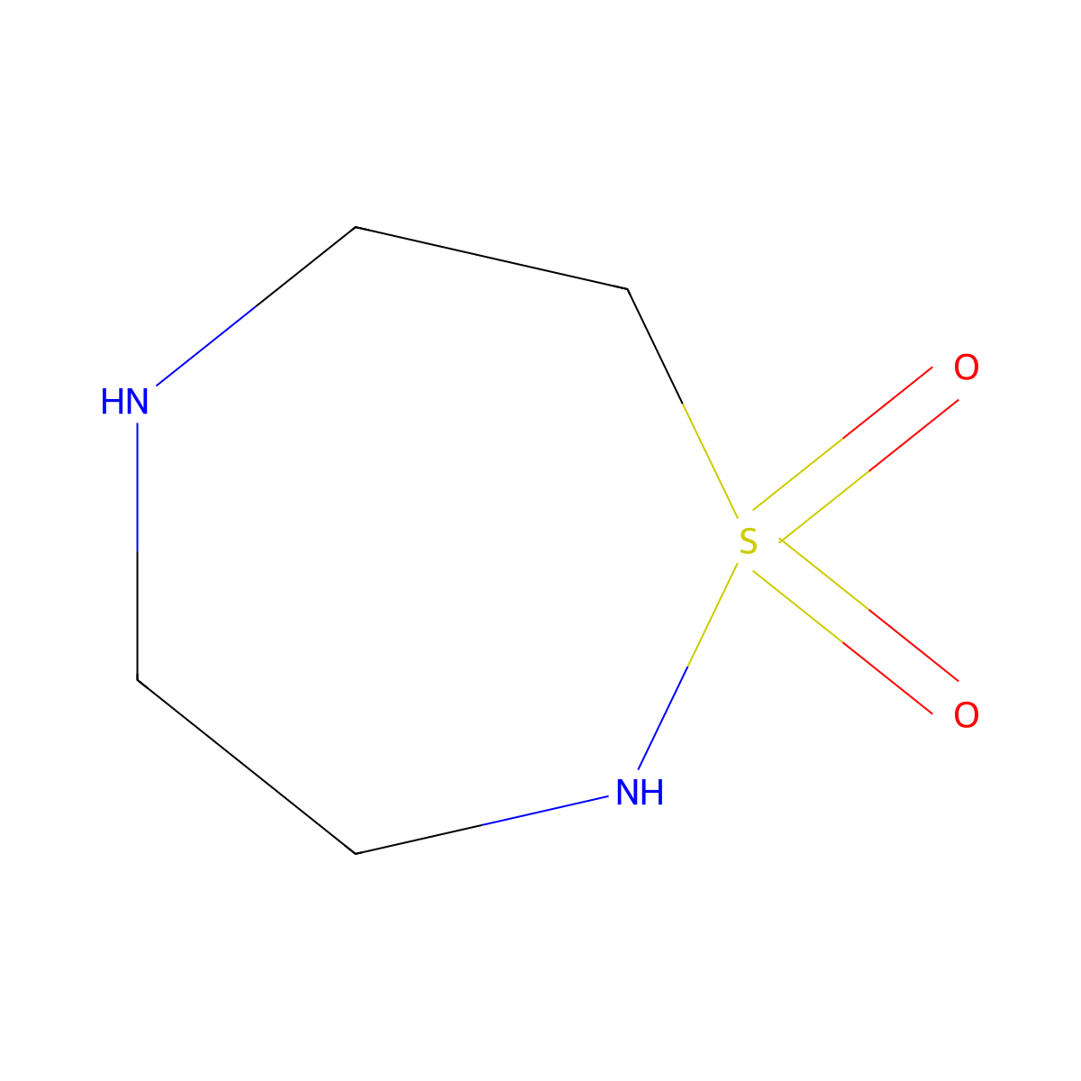1,2,5-Thiadiazepane 1,1-dioxide molecular structure, CAS 410545-38-9
