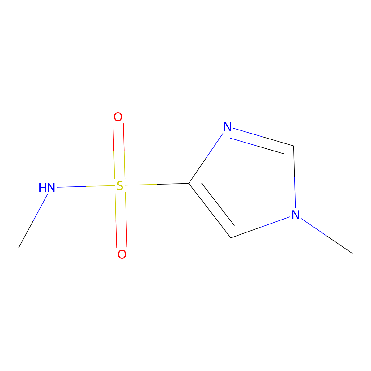 N,1-dimethyl-1H-Imidazole-4-sulfonamide molecular structure, CAS 410545-45-8
