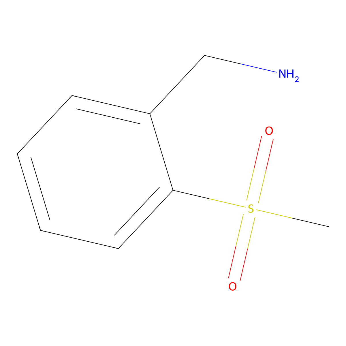 (2-Methanesulfonylphenyl)methanamine molecular structure, CAS 410545-65-2