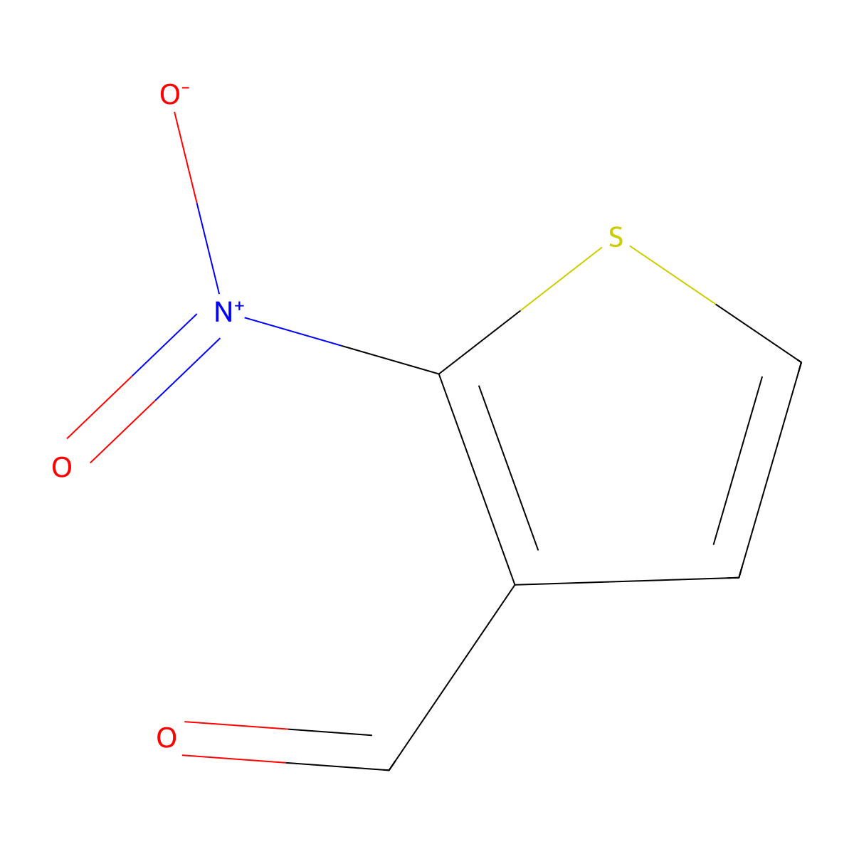 2-Nitrothiophene-3-carbaldehyde molecular structure, CAS 41057-04-9