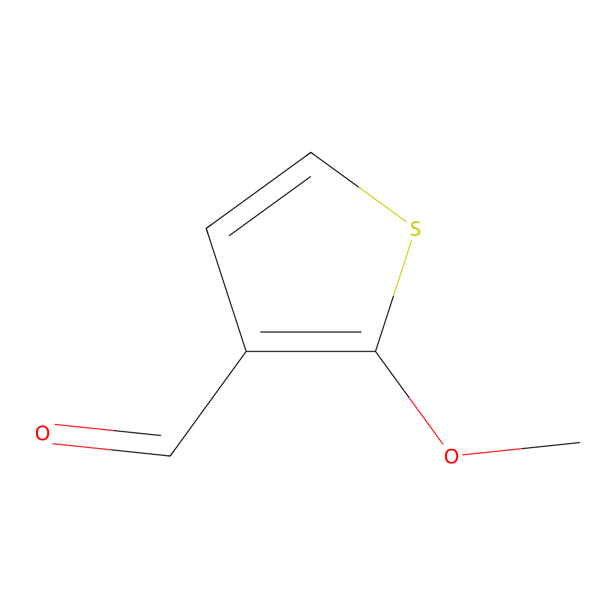 2-Methoxy-3-thiophenecarboxaldehyde molecular structure, CAS 41057-07-2