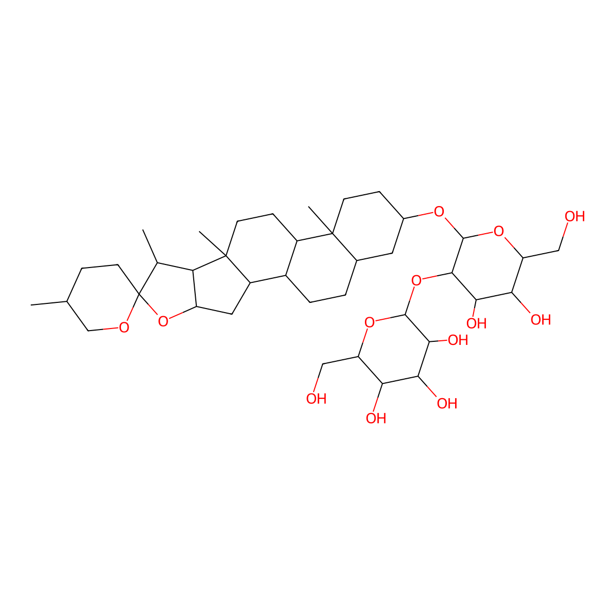 Timosaponin A III molecular structure, CAS 41059-79-4