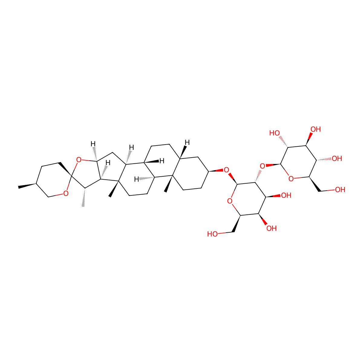 Timosaponin A III molecular structure, CAS 41059-79-4
