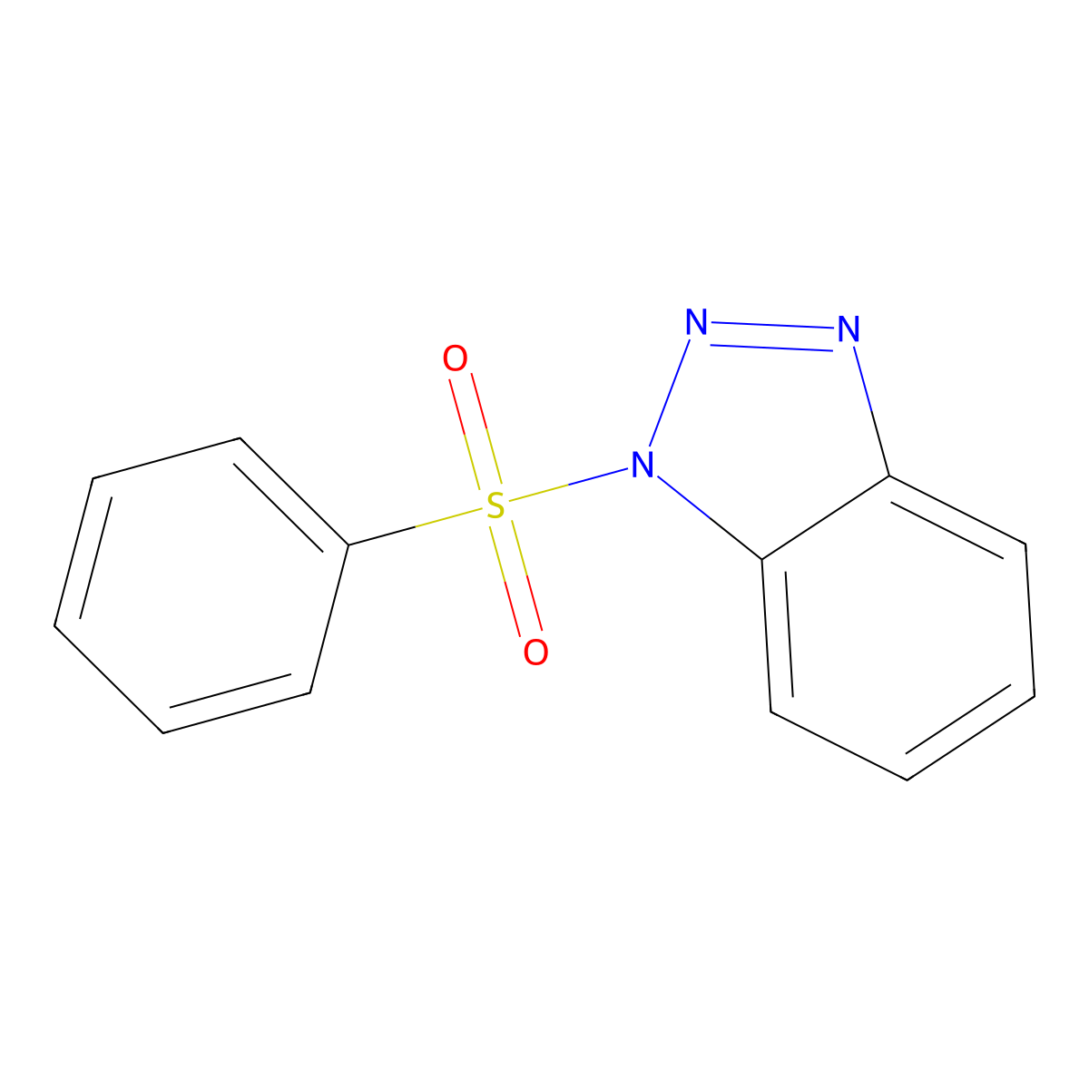 1-(Phenylsulfonyl)-1H-benzotriazole molecular structure, CAS 4106-18-7