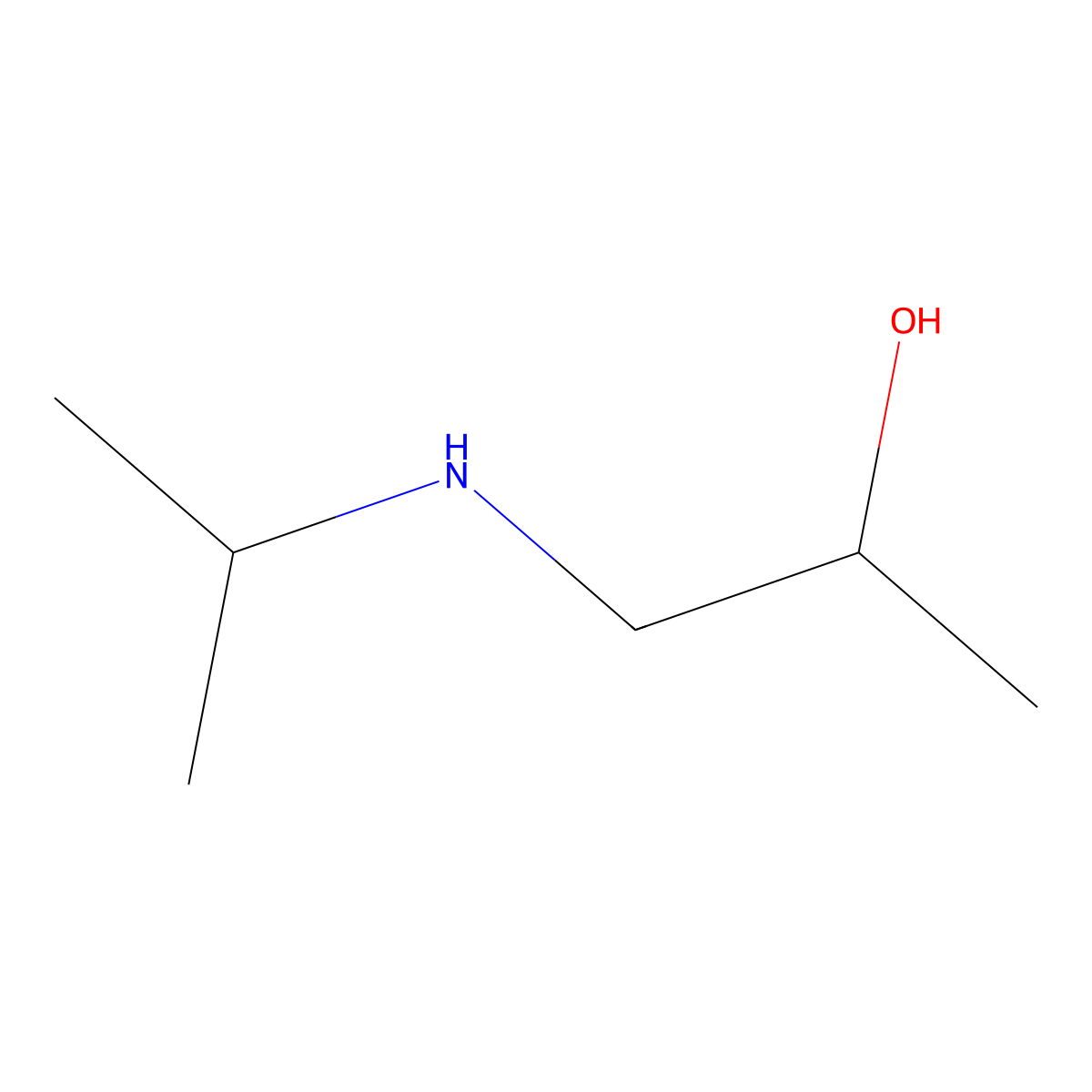 1-[(Propan-2-yl)amino]propan-2-ol molecular structure, CAS 41063-31-4
