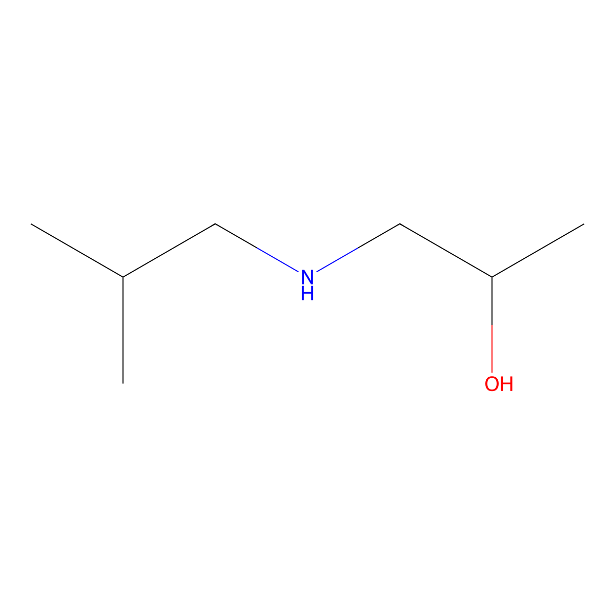 1-Isobutylamino-propan-2-ol molecular structure, CAS 41063-33-6