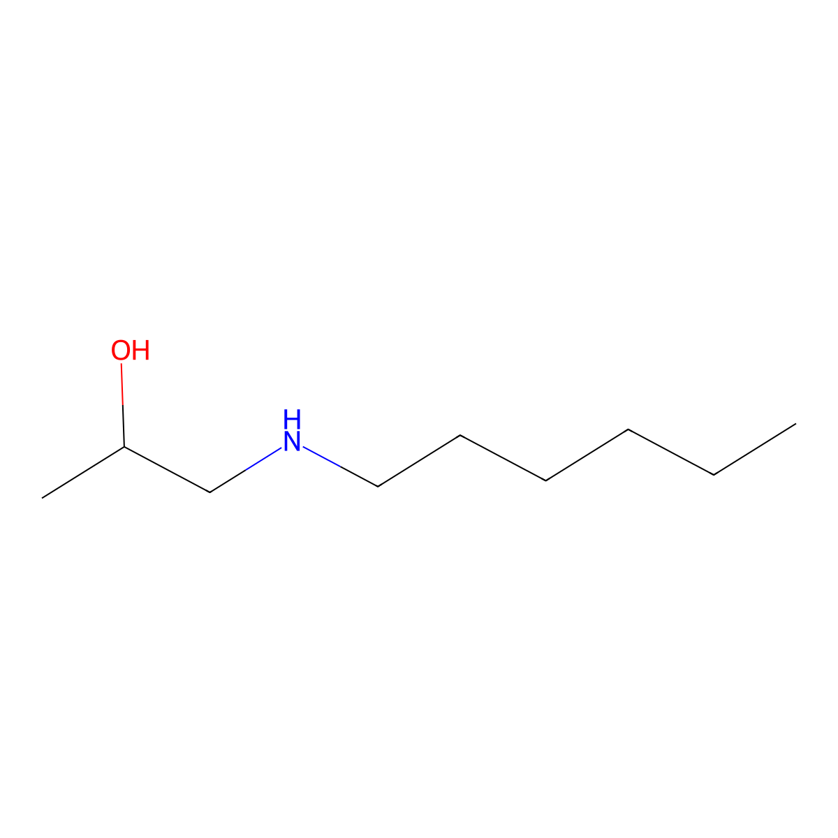 1-(Hexylamino)propan-2-ol molecular structure, CAS 41063-37-0